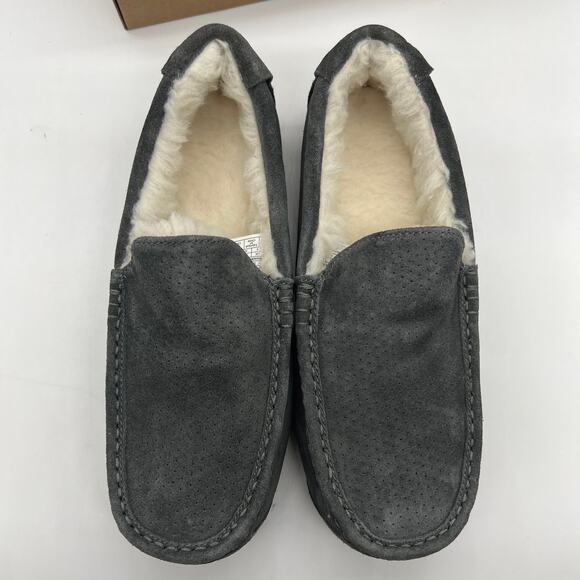Koolaburra by UGG Mens 9 Medium Mocassin Slippers Tipton Stone Grey - Picture 1 of 11